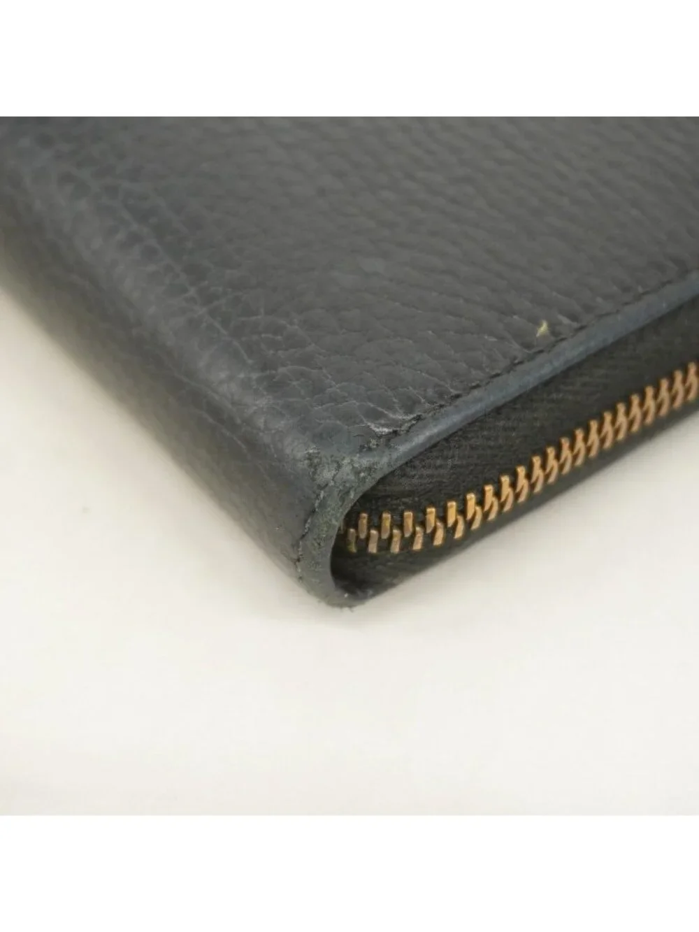 ★SOLD★ Gucci Wallet GG Marmont Leather Black Gold - Picture 6 of 9